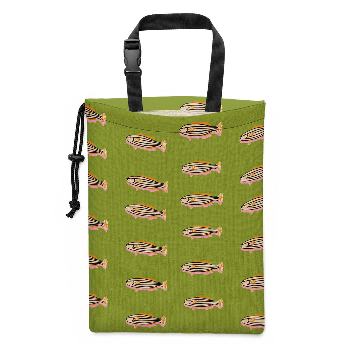 Sage Green Horse Lover Car Trash Bag Hanging, 11x13Inch