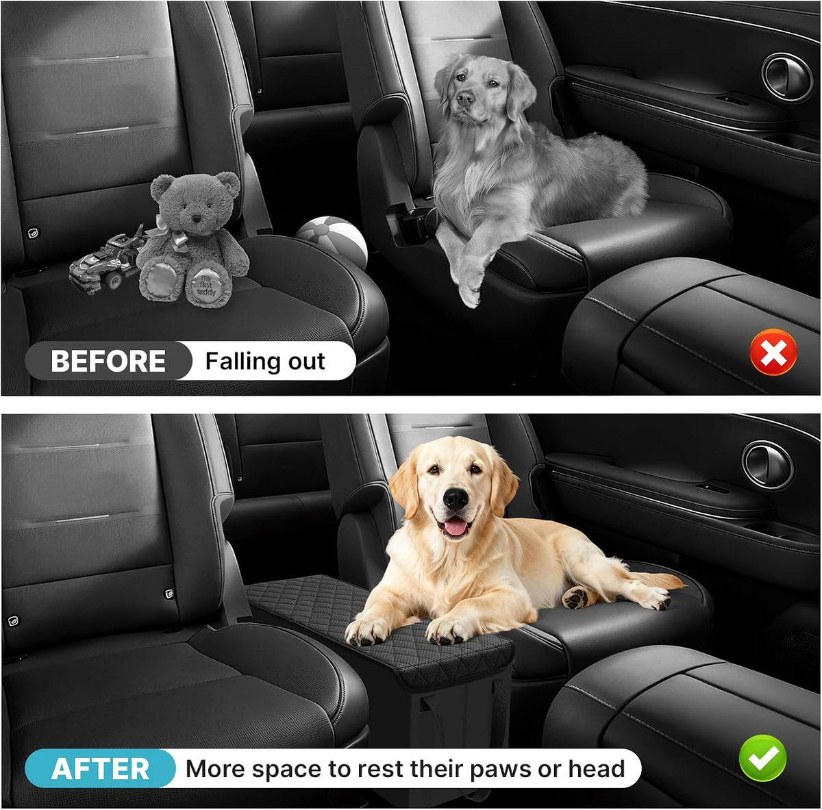 Mixsuper Liner Car Seat Organizer for 2026 Hyundai Palisade LX3, Console Organizer Backseat Box for Palisade LX3, Supplies Dog Box Storage Bin Travel Accessories