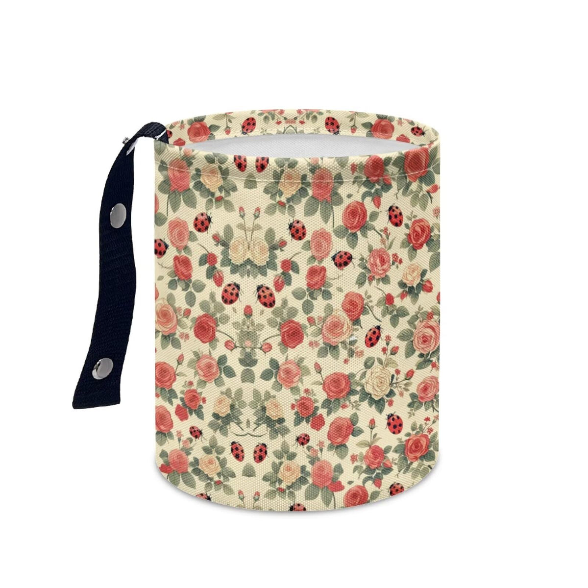 Boho Flowers Car Trash Can Waterproof Auto Vehicle Garbage Organizer Bag Hanging Car Waste Basket Holder for Front Seat Back, Seat, Floor, Headrest
