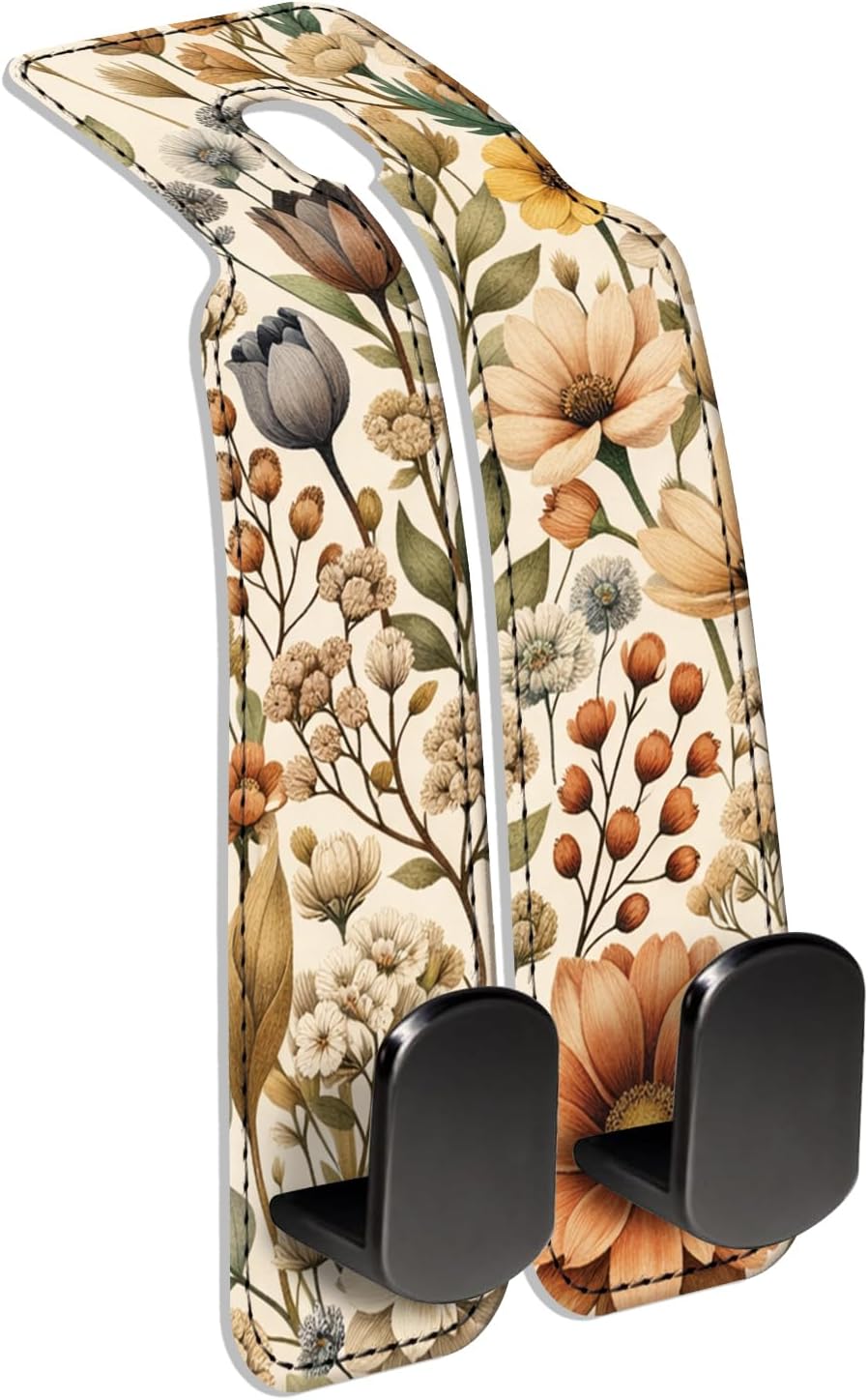 Car Seat Back Storage Hook, Funny Car Purse Hook, Cute Vehicle Storage Organizer for Purses Handbags Boho Cute Floral