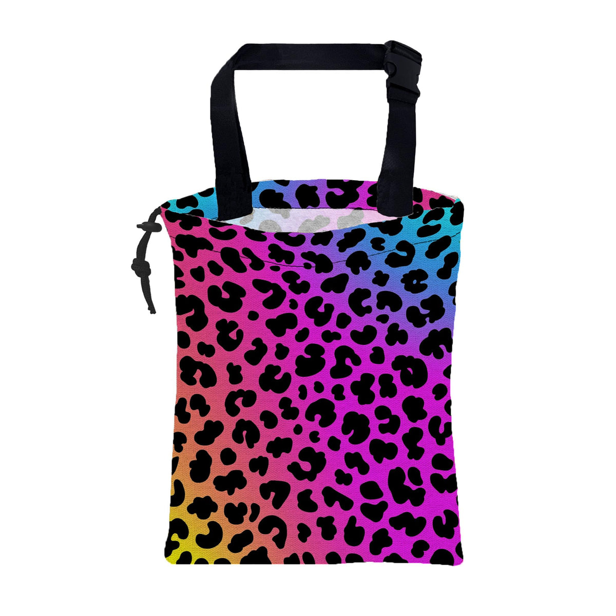 Car Garbage Bag Watercolor Floral and Leaves Drawstring Car Trash Bag Hanging for Back Seat with Adjustable Buckle Canvas Vehicle Trash Can Easy-to-Install