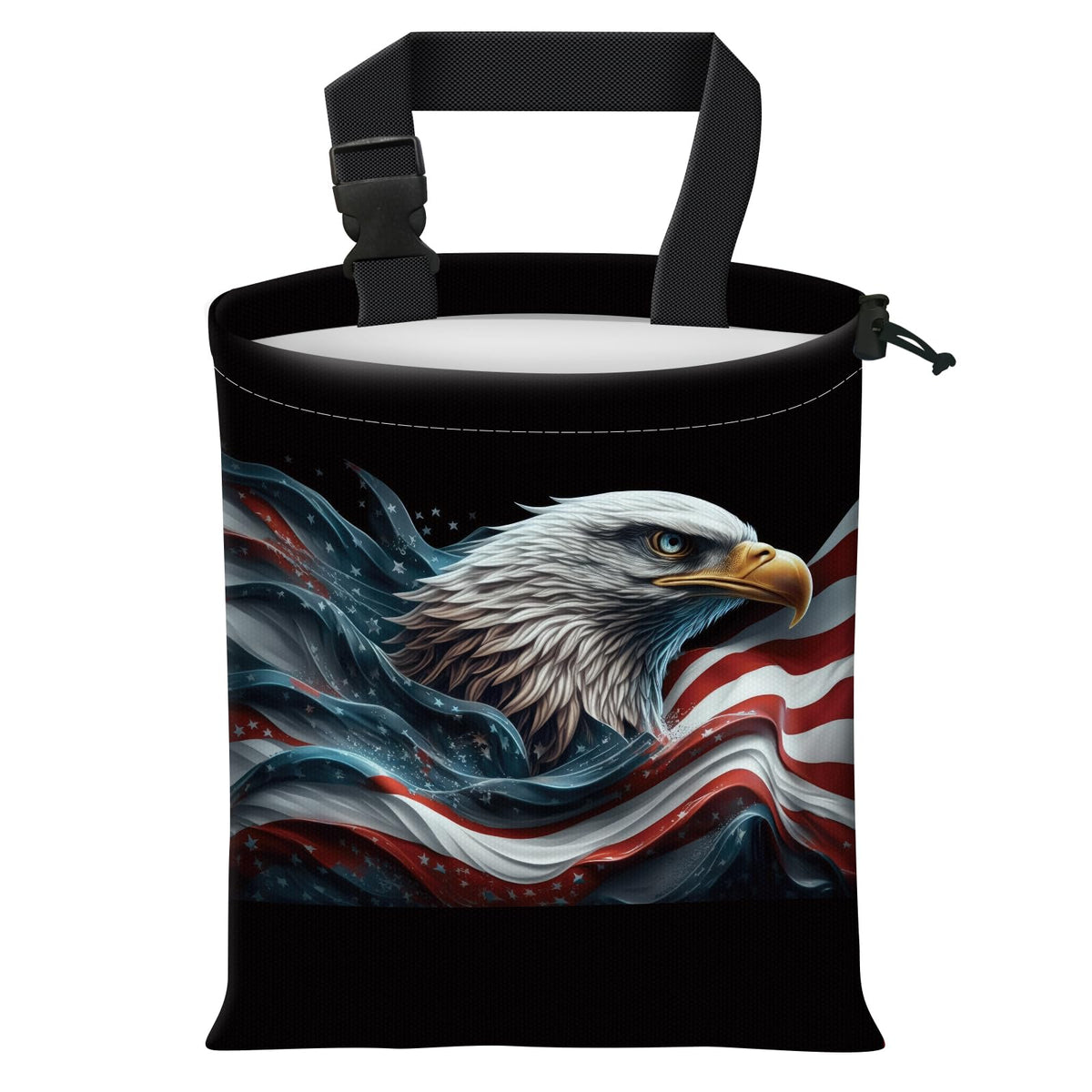 Car Trash Bag Large Hanging Can for Back of Seat, Cute Waterproof Car Garbage Bag for Vehicle, Travelling, Outdoor Cute Black Beige Plaid