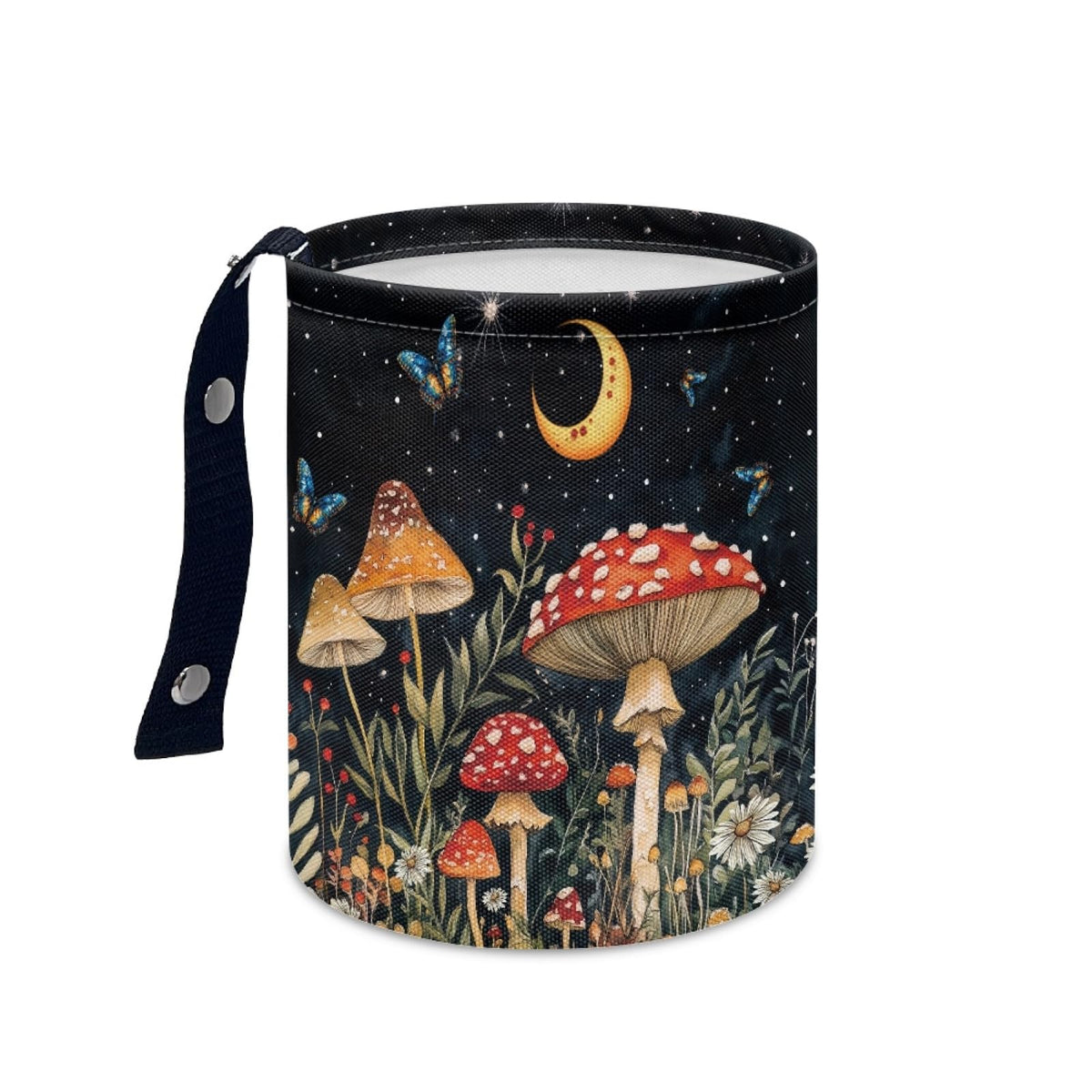 Boho Flowers Car Trash Can Waterproof Auto Vehicle Garbage Organizer Bag Hanging Car Waste Basket Holder for Front Seat Back, Seat, Floor, Headrest