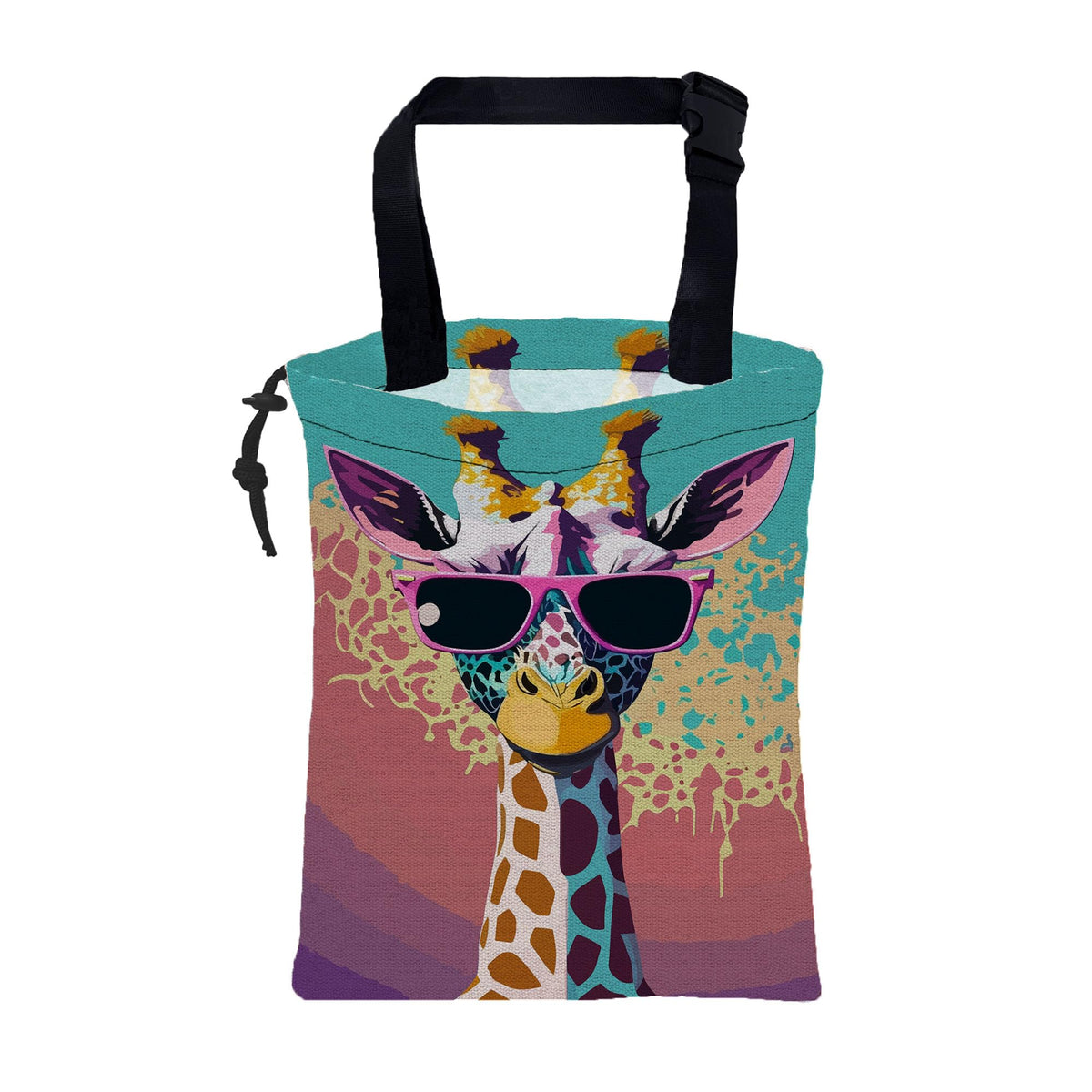 Car Garbage Bag Purple Lavender Flowers Drawstring Car Trash Bag Hanging for Back Seat with Adjustable Buckle Canvas Vehicle Trash Can Easy-to-Install