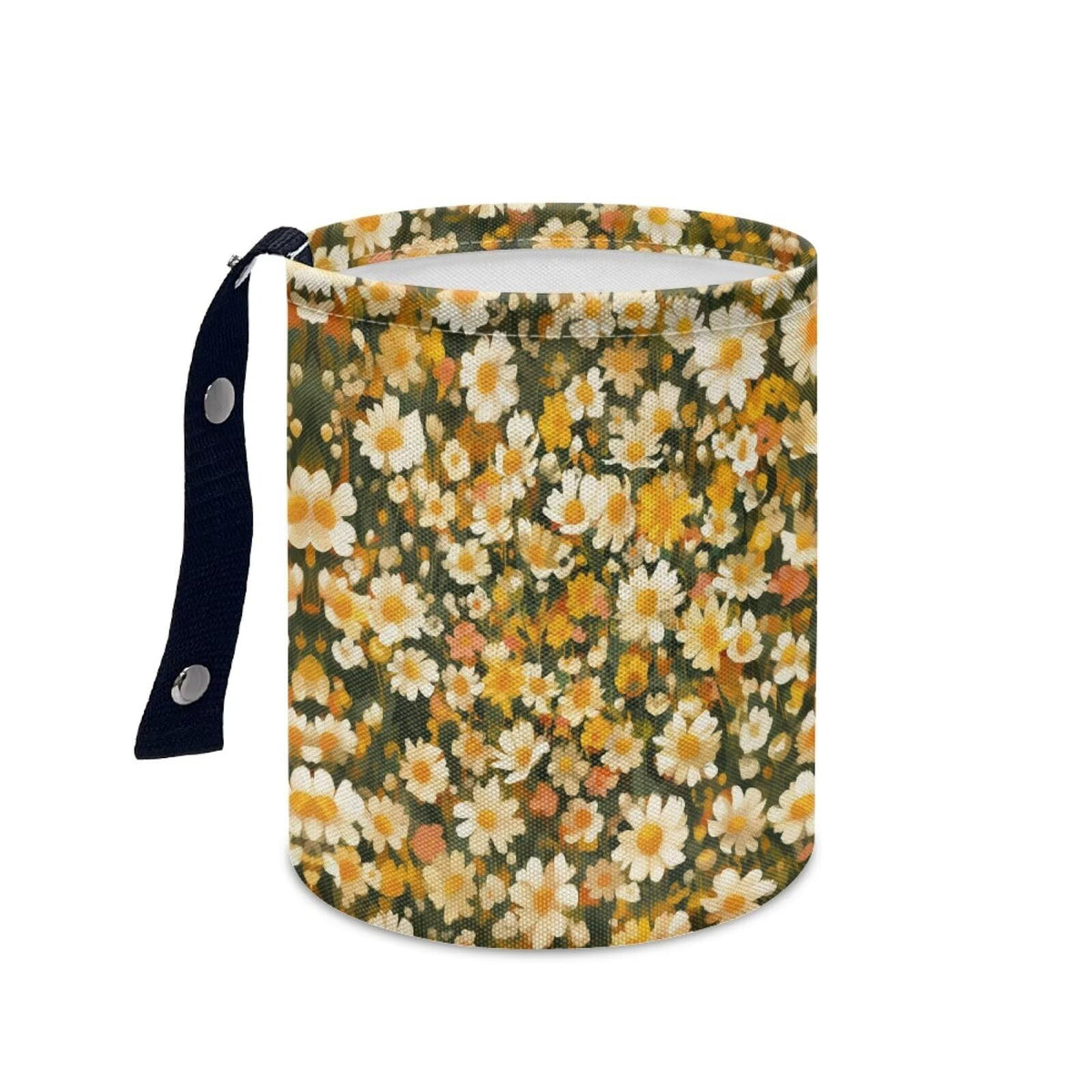 Boho Flowers Car Trash Can Waterproof Auto Vehicle Garbage Organizer Bag Hanging Car Waste Basket Holder for Front Seat Back, Seat, Floor, Headrest