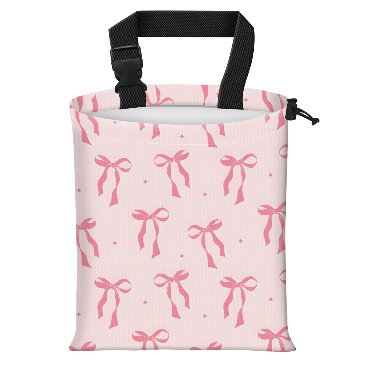 Car Trash Bag Large Hanging Can for Back of Seat, Cute Waterproof Car Garbage Bag for Vehicle, Travelling, Outdoor Cute Boho Pink Floral
