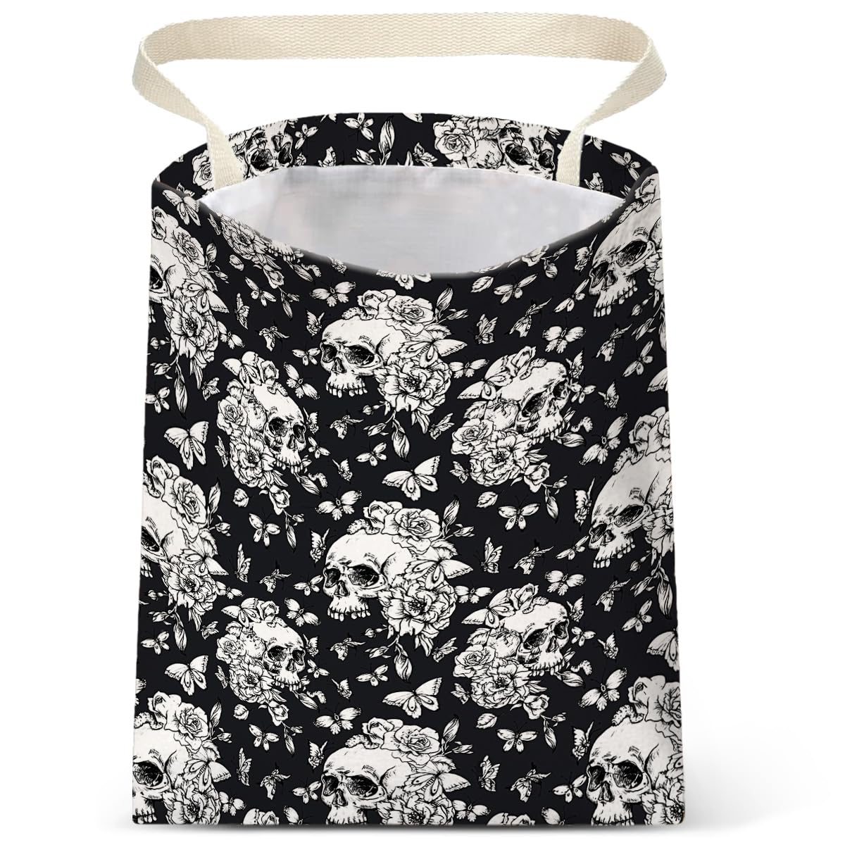 Car Trash Bag Hanging No Snap Small Garbage Bag for Car Back Seat Cute Printed One-handed Strap Trash Bags Car Accessories-Mountain Moon Lake Car Trash Bags