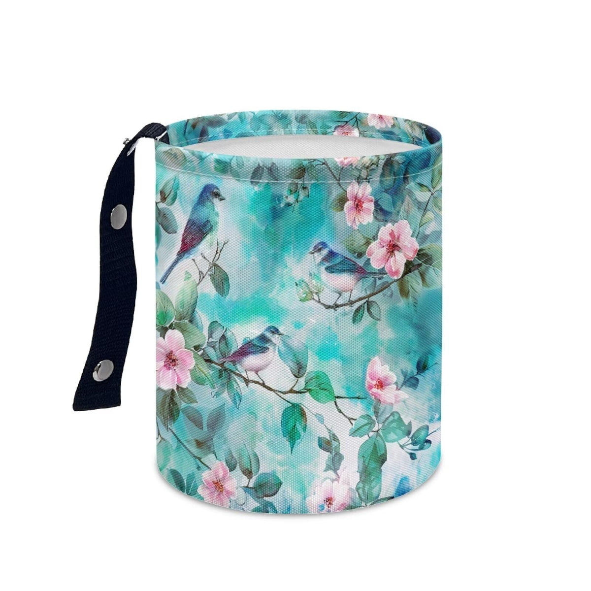 Boho Flowers Car Trash Can Waterproof Auto Vehicle Garbage Organizer Bag Hanging Car Waste Basket Holder for Front Seat Back, Seat, Floor, Headrest