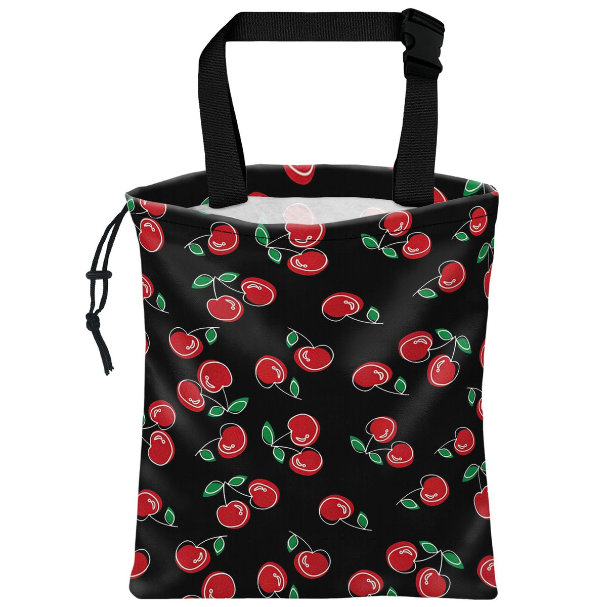 XIANGYUAN Cute Car Trash Bag,Hanging Car Organizer and Storage Bag,Trash Bin for Car Accessories,Cars Back Seat Organizer for Vehicle Travelling Camping（Black and White Cow Print）