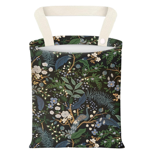 Hanging Car Garbage Bag, Cute Car Trash Can Bag, Automotive Accessories for Women Men Cute Green Peacock