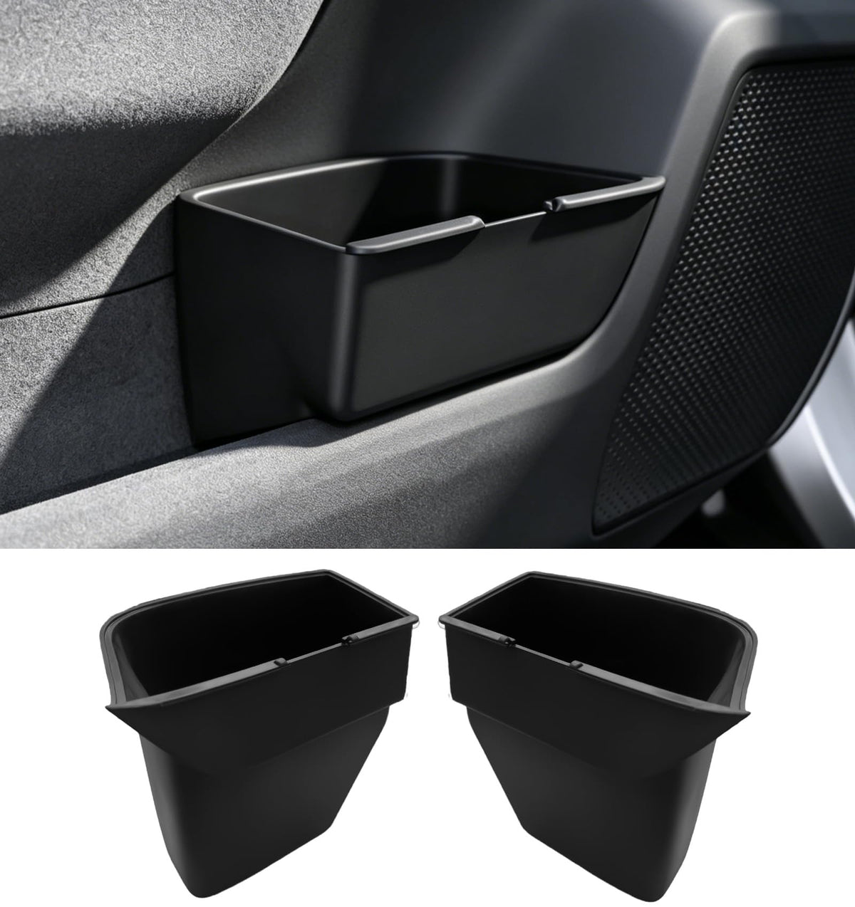 For 2026 Toyota RAV4 Center Console Passenger Glove Box Divider Organizer ABS Material Easy to Pick Up&Install, 6th Gen Hybrid&Plug-in Hybrid Interior Accessories