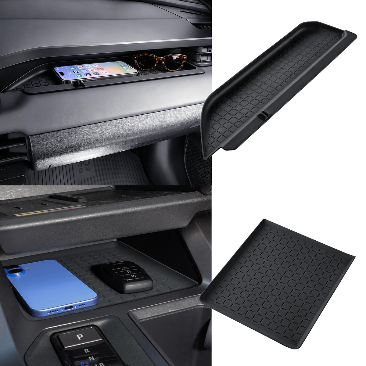 Autorder Center Console Organizer for 2022 2023 2024 2025 2026 Lexus NX NX 250/NX 350/NX 350h 450h+ Accessories Armrest Storage Box Secondary Insert Tray with Anti-Slip Mat