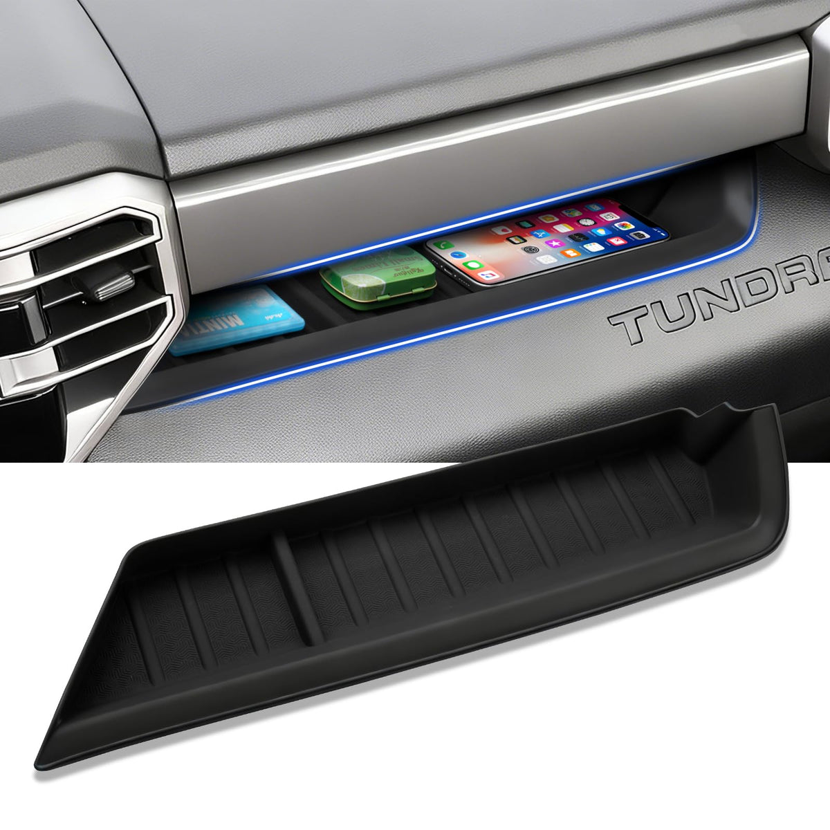 Autorder Center Console Organizer for 2022 2023 2024 2025 2026 Lexus NX NX 250/NX 350/NX 350h 450h+ Accessories Armrest Storage Box Secondary Insert Tray with Anti-Slip Mat