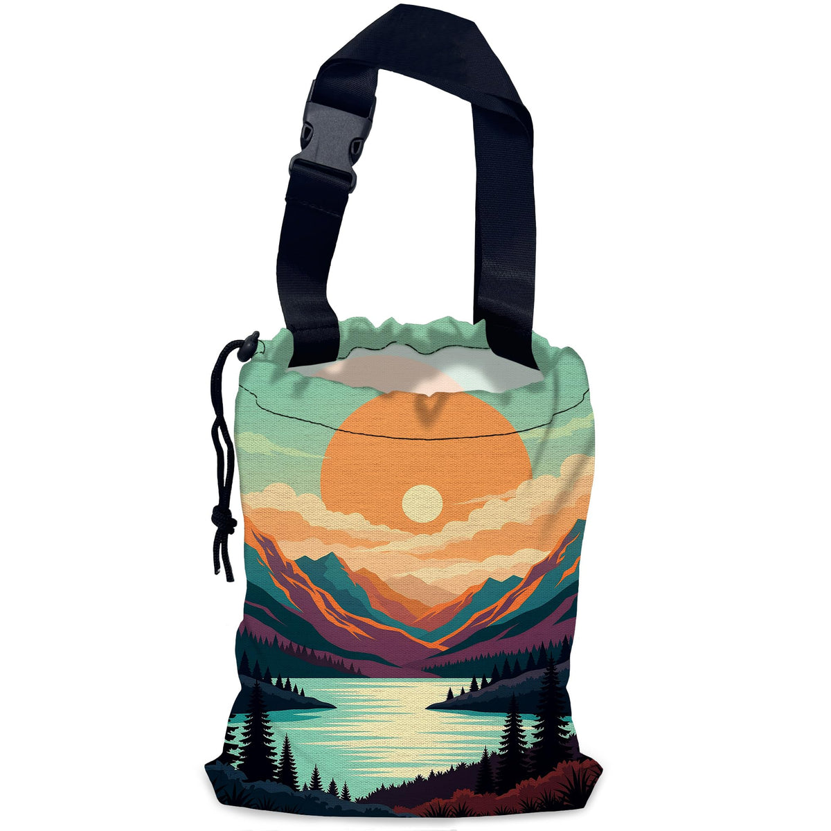 Car Trash Bag Waterproof Hanging Car Garbage Bag Black Cats Floral