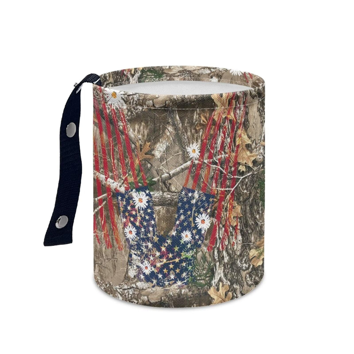 Boho Flowers Car Trash Can Waterproof Auto Vehicle Garbage Organizer Bag Hanging Car Waste Basket Holder for Front Seat Back, Seat, Floor, Headrest