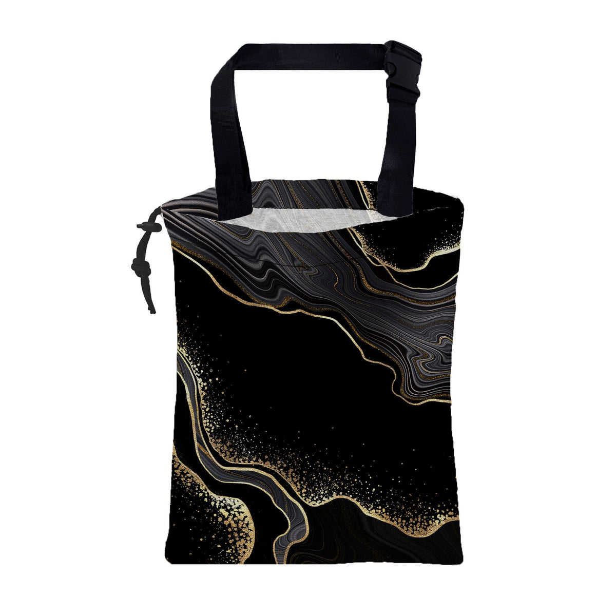 Car Garbage Bag Vintage Groovy 70s Floral Drawstring Car Trash Bag Hanging for Back Seat with Adjustable Buckle Canvas Vehicle Trash Can Easy-to-Install
