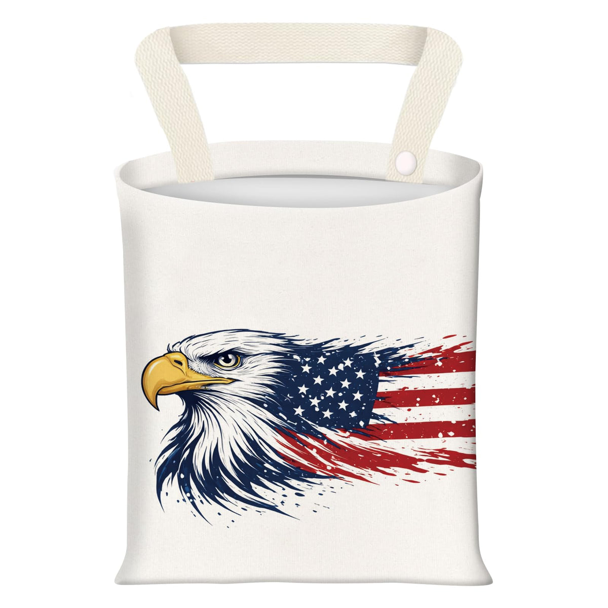 Hanging Car Garbage Bag, Cute Car Trash Can Bag, Automotive Accessories for Women Men Bigfoot USA Flag