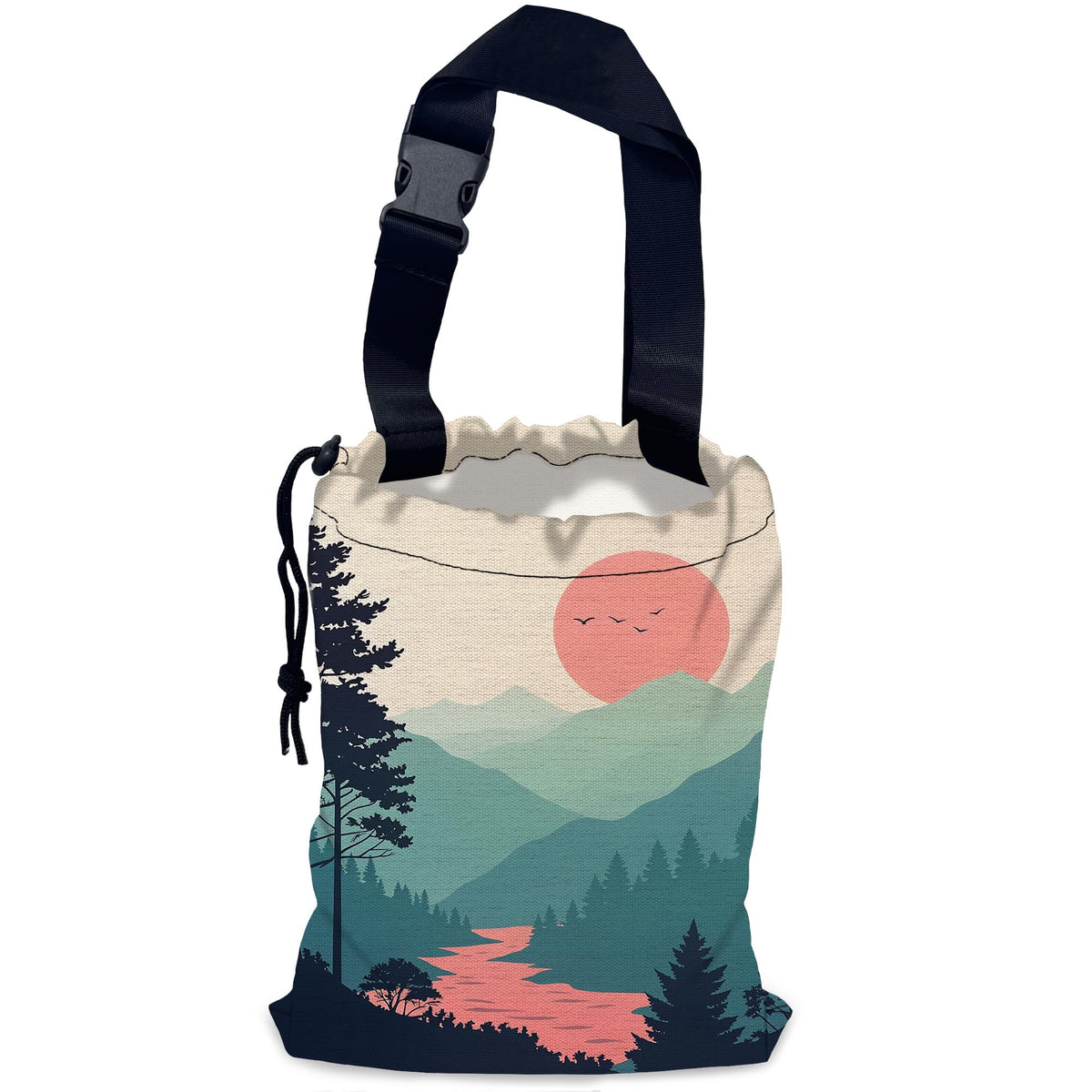 Car Trash Bag Waterproof Hanging Car Garbage Bag Black Cats Floral