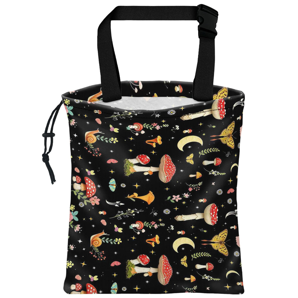 XIANGYUAN Cute Car Trash Bag,Hanging Car Organizer and Storage Bag,Trash Bin for Car Accessories,Cars Back Seat Organizer for Vehicle Travelling Camping（Black and White Cow Print）