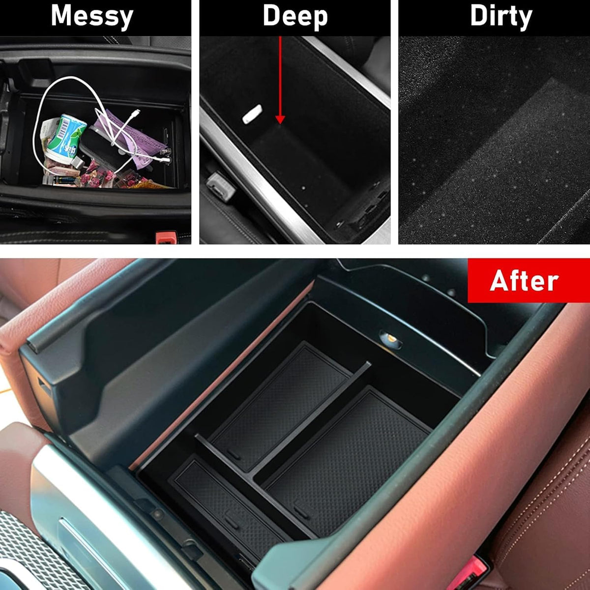Jaronx For BMW X5 G05/X6 G06/X7 G07 Center Console Organizer