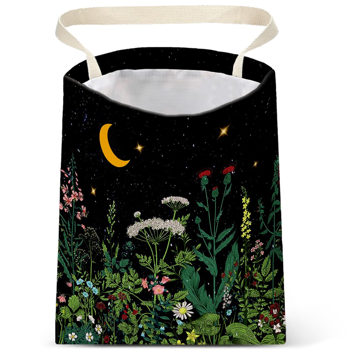 Car Trash Bag Hanging No Snap Small Garbage Bag for Car Back Seat Cute Printed One-handed Strap Trash Bags Car Accessories-Mountain Moon Lake Car Trash Bags