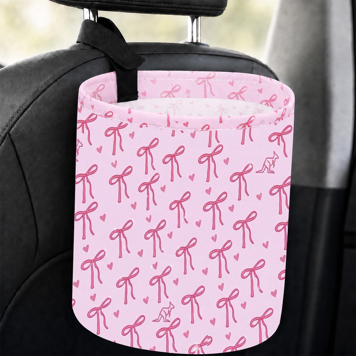 Butterfly Car Trash Can Waterproof Auto Garbage Bag Hanging for Back Seat