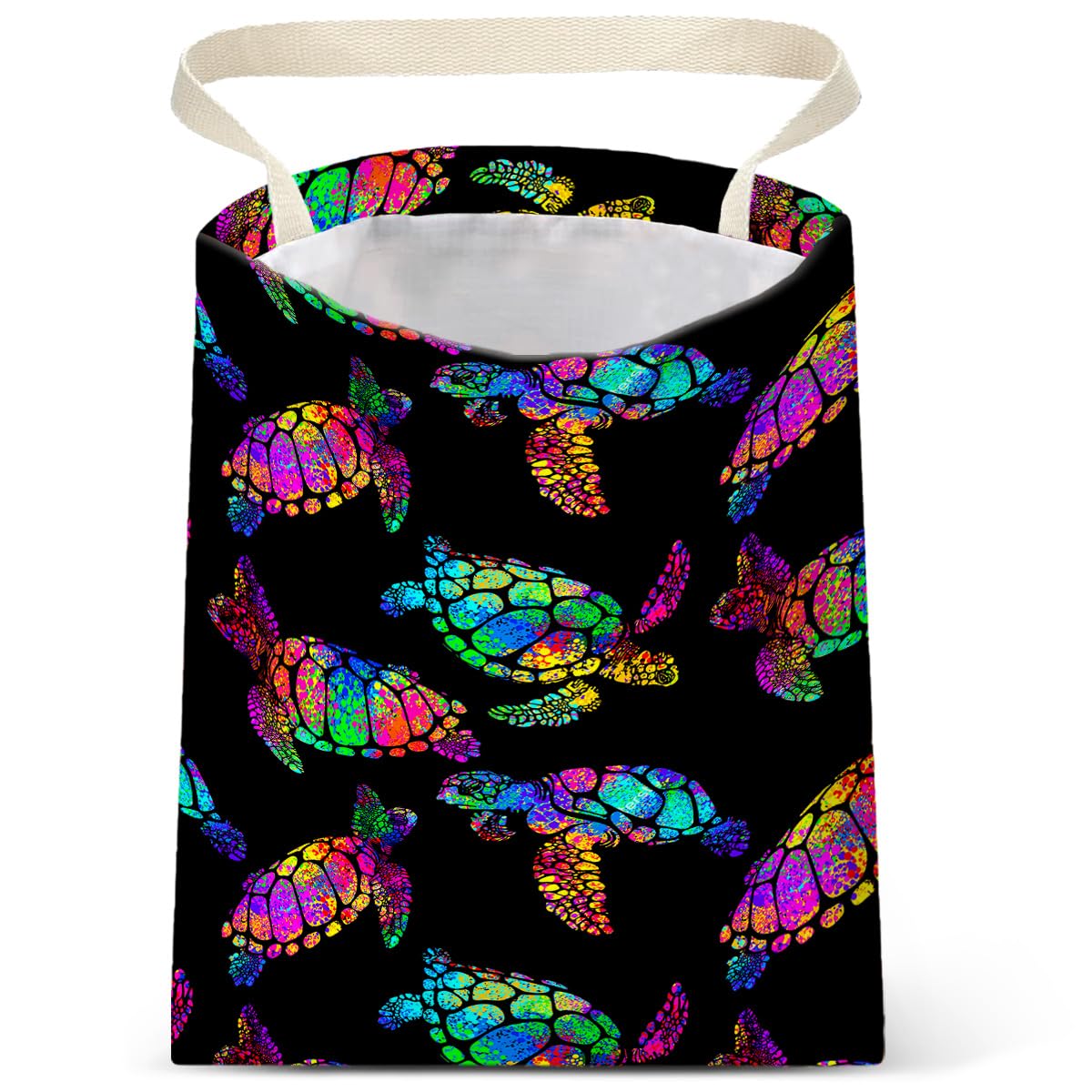 Car Trash Bag Hanging No Snap Small Garbage Bag for Car Back Seat Cute Printed One-handed Strap Trash Bags Car Accessories-Mountain Moon Lake Car Trash Bags