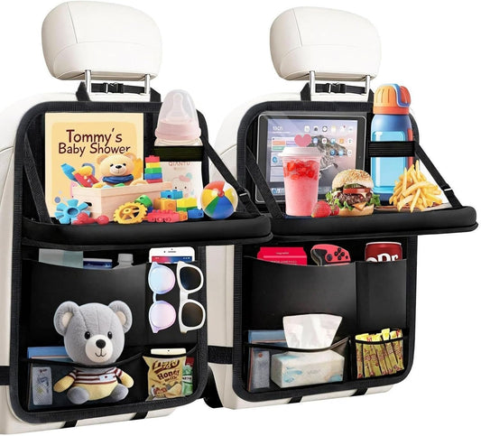 TCJJ Car Seat Organizer Backseat Kick Mats Oxford Back Seat Protector