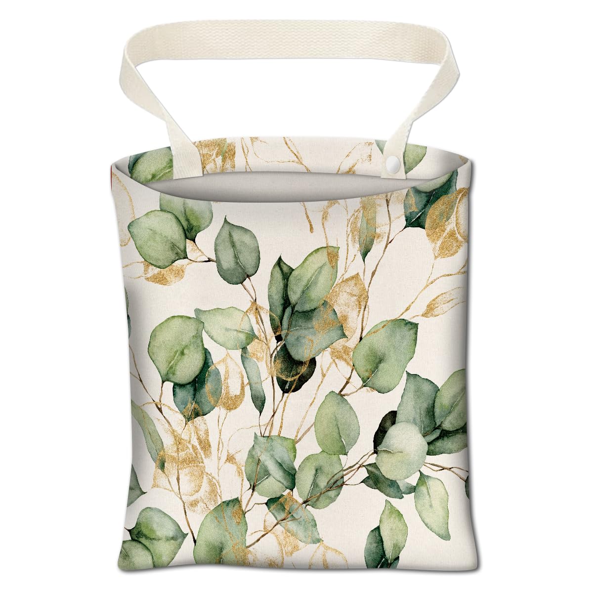 Car Trash Can, Cute Car Trash Bag, Hanging Car Organizer and Storage Bag, Trash Bin for Car Accessories, Vehicle, Travelling, Camping Cute Blue Flowers