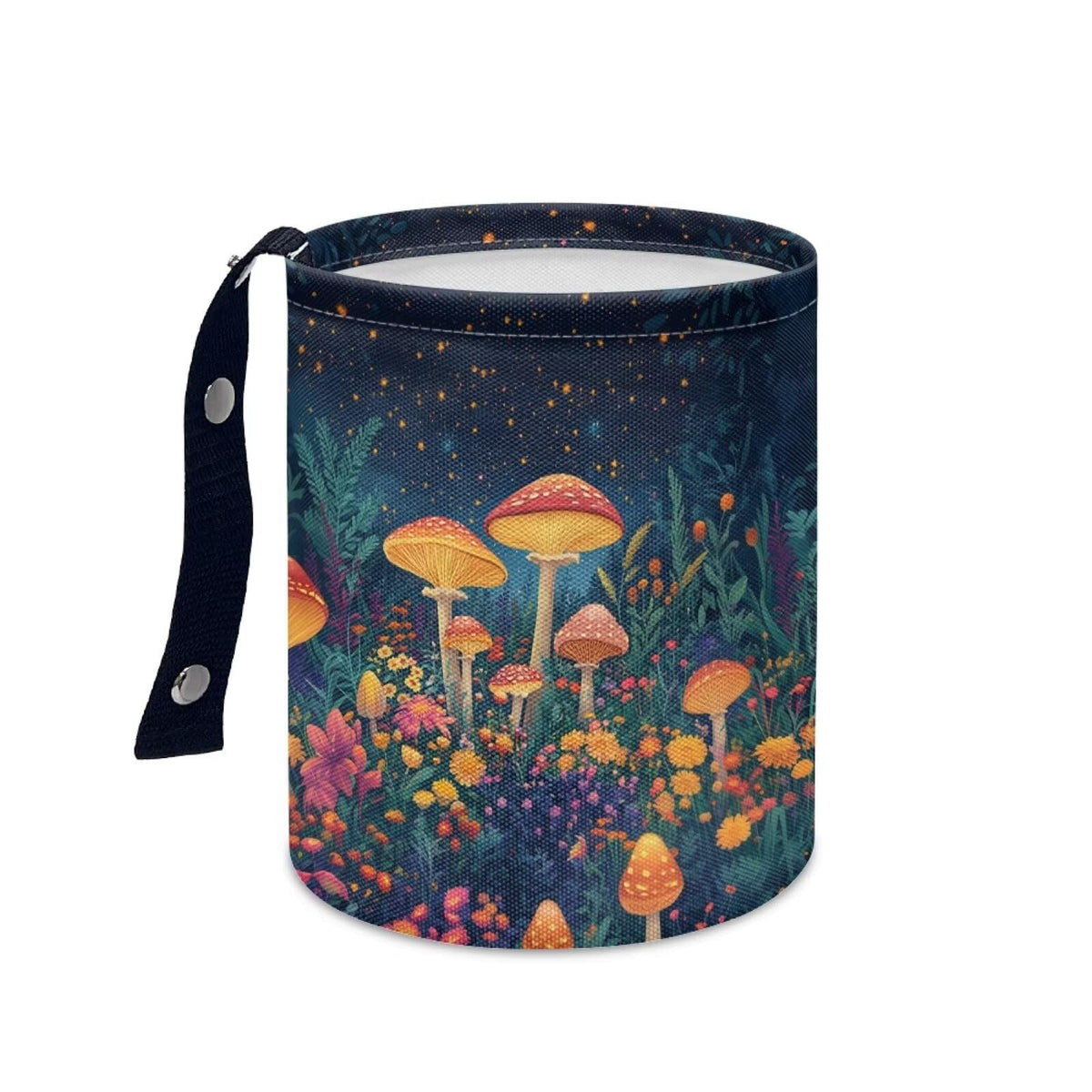 Boho Flowers Car Trash Can Waterproof Auto Vehicle Garbage Organizer Bag Hanging Car Waste Basket Holder for Front Seat Back, Seat, Floor, Headrest