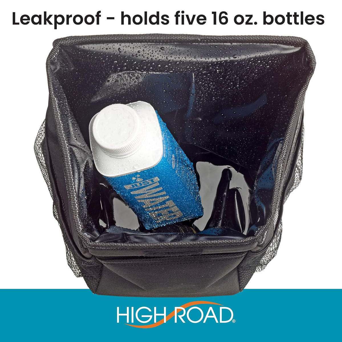 High Road StashAway Heavy Duty Car Trash Can with Rubber Lid