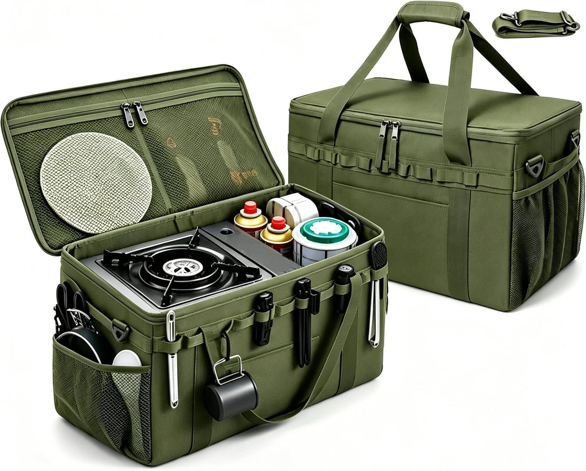 40L Waterproof 600D Camping Storage Bag Modular Organizer Outdoor Gear Kitchen Carry Case