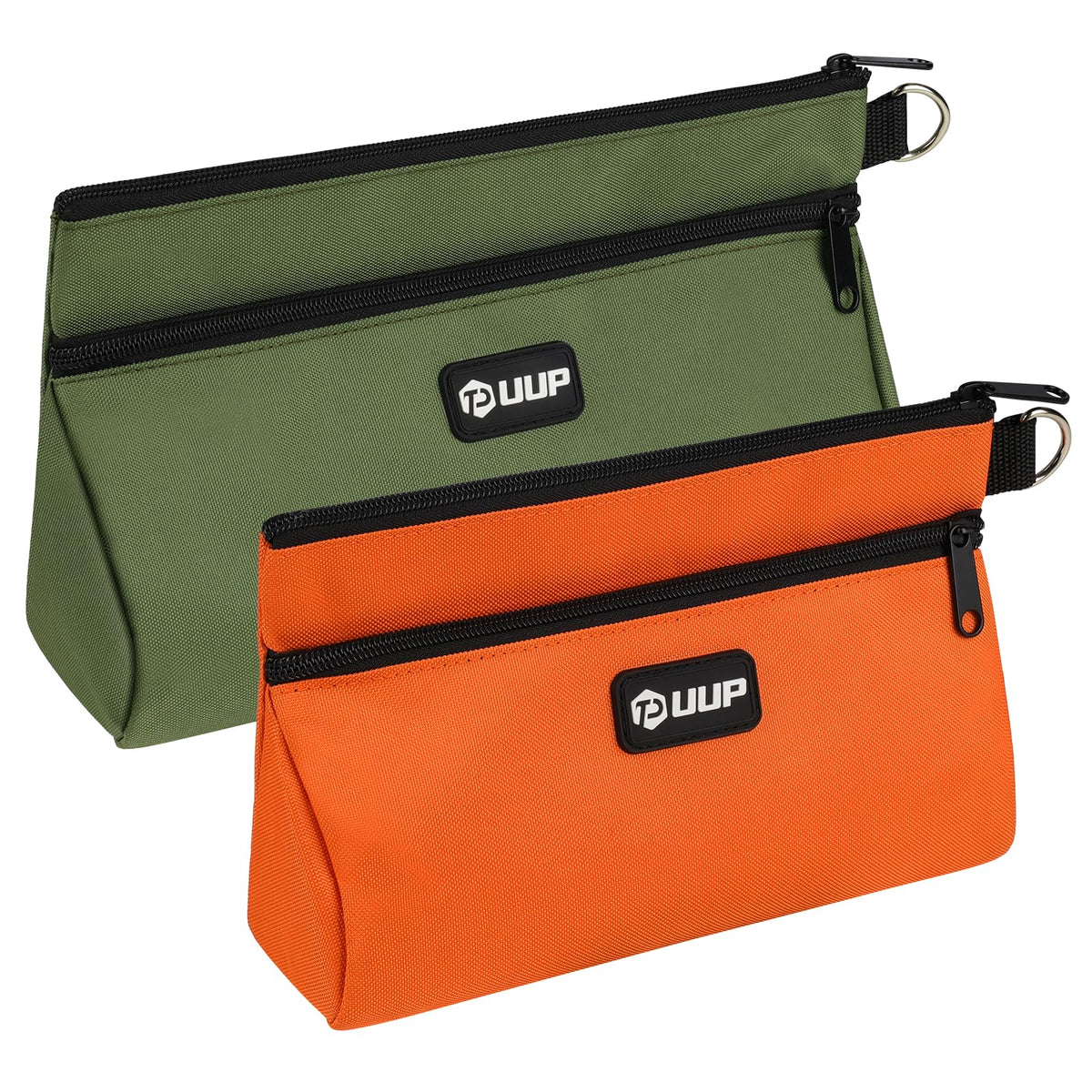 12" Tool Bag Small 2-Pack, Divider Zipper Pouch, Carry Tool Box Organizer