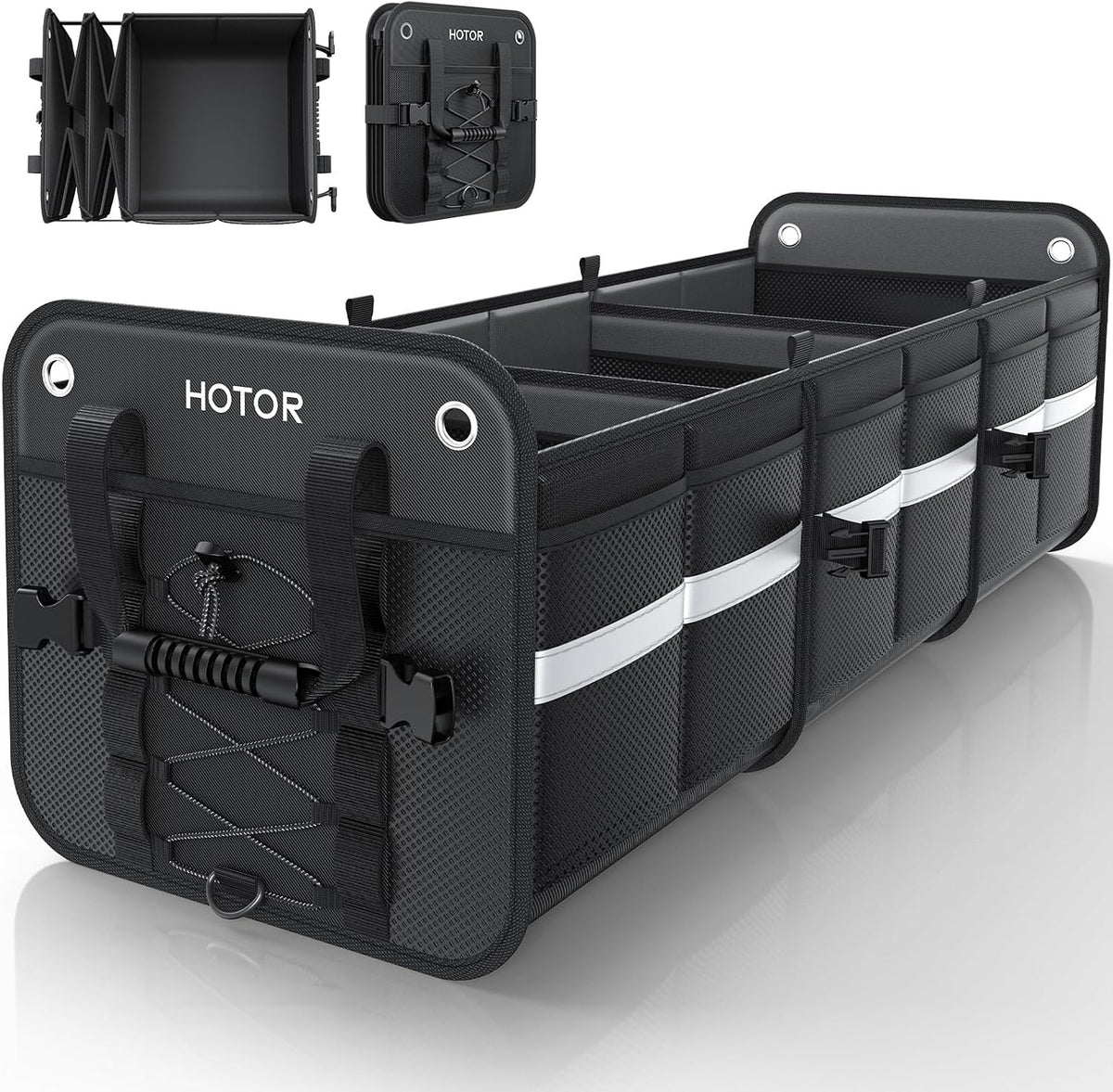 HOTOR Trunk Organizer for SUV – Car Storage Box Collapsible Car Organizer