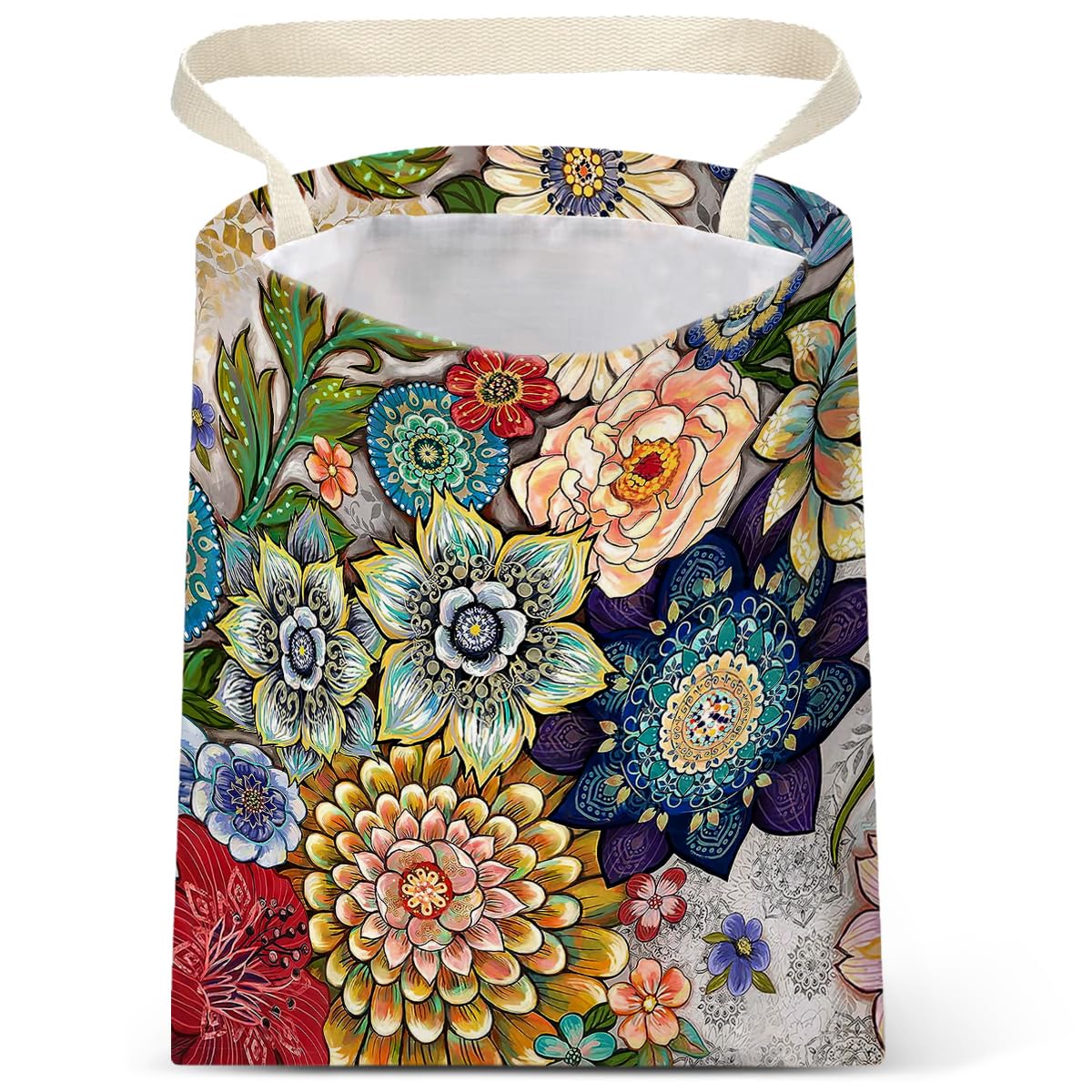 Car Trash Bag Hanging No Snap Small Garbage Bag for Car Back Seat Cute Printed One-handed Strap Trash Bags Car Accessories-Mountain Moon Lake Car Trash Bags
