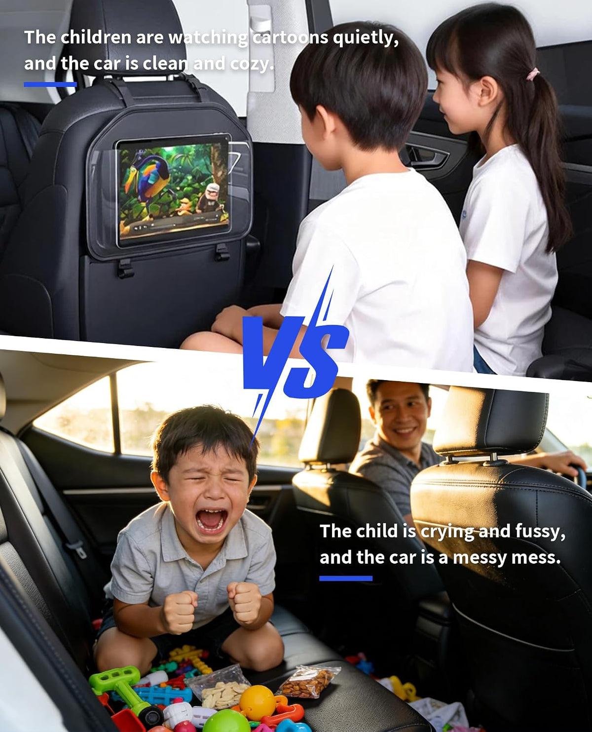 Backseat Car Headrest Tablet Holder 7-11 Inch