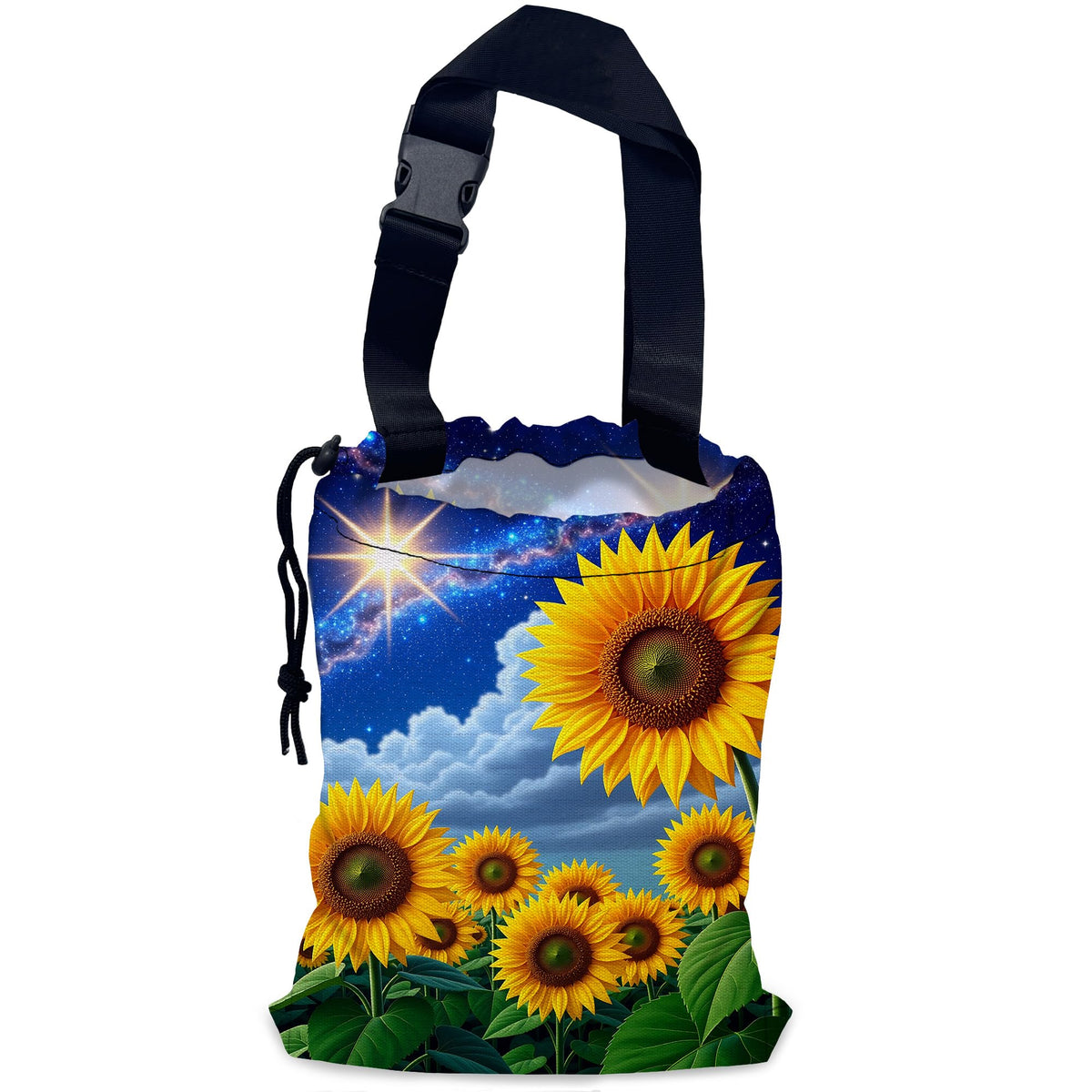 Car Trash Bag Waterproof Hanging Car Garbage Bag Black Cats Floral
