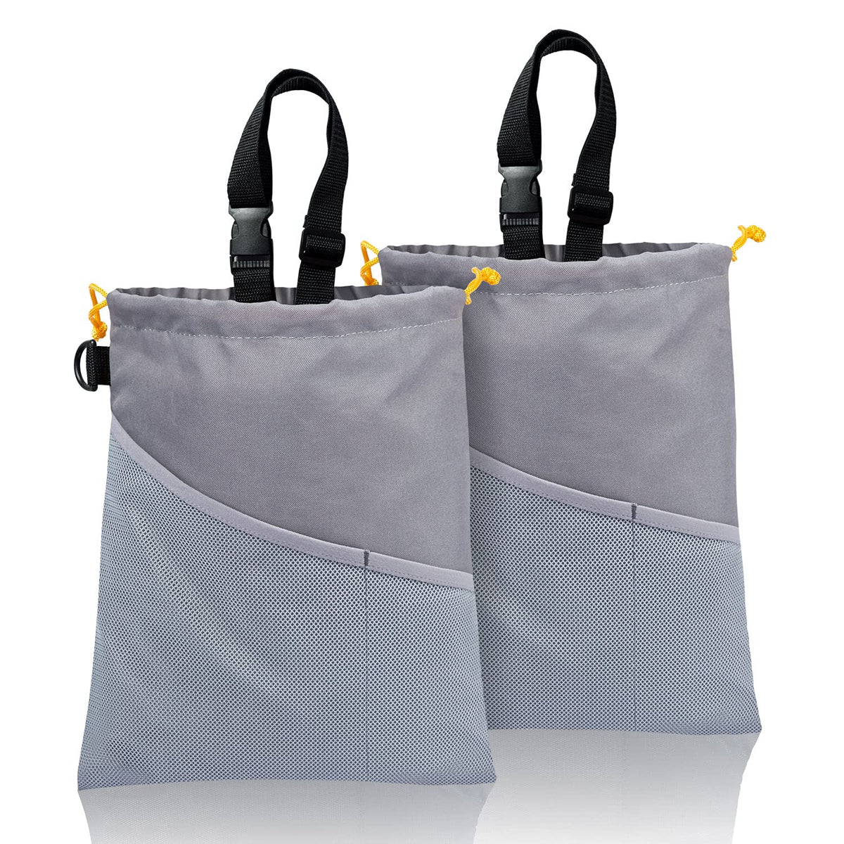 GNEGNI 2PCS Hanging Car Garbage Can - Waterproof Leakproof Trash Bag