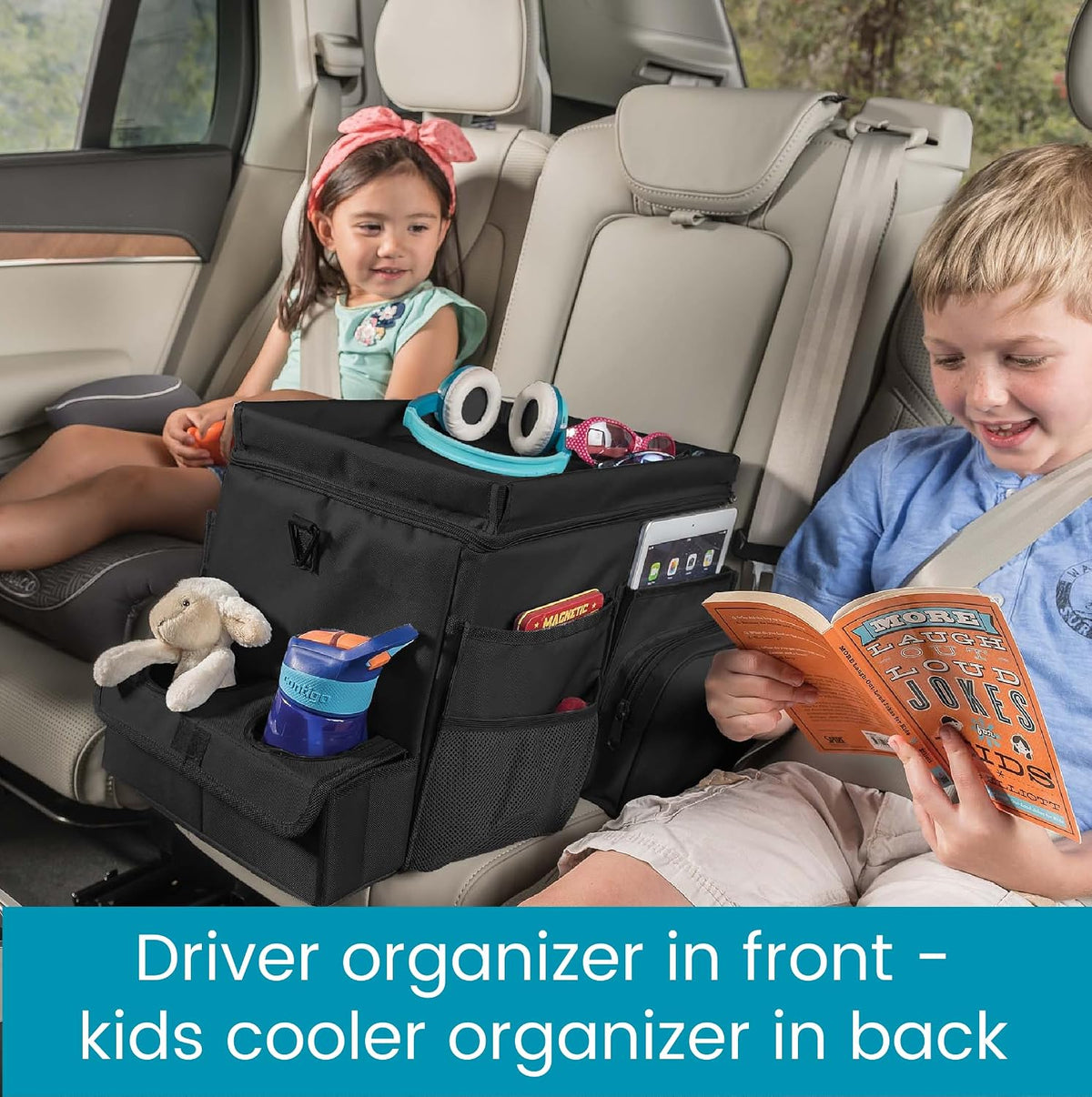 High Road Car Front Seat Storage Organizer - Passenger Seat Desk for Laptop