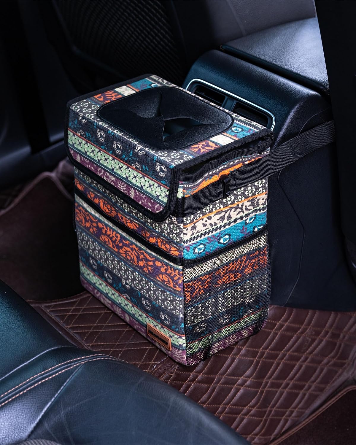 SIBOFUEGO Car Trash Can, Multipurpose Organizer, Leak-Proof Liner, 2 Gallon