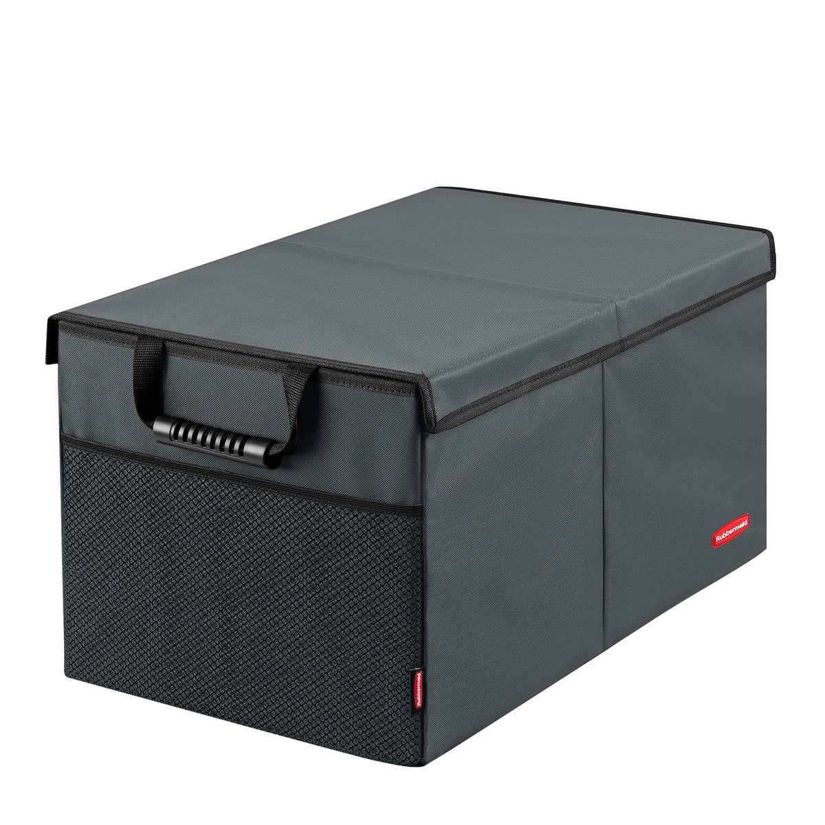 Rubbermaid Car Organizer, Collapsible Trunk Organizer, Multi-Compartment Car Storage Organization for Car Accessories, 3 Compartments With Cover, 23.23"*12.99"*11.81"