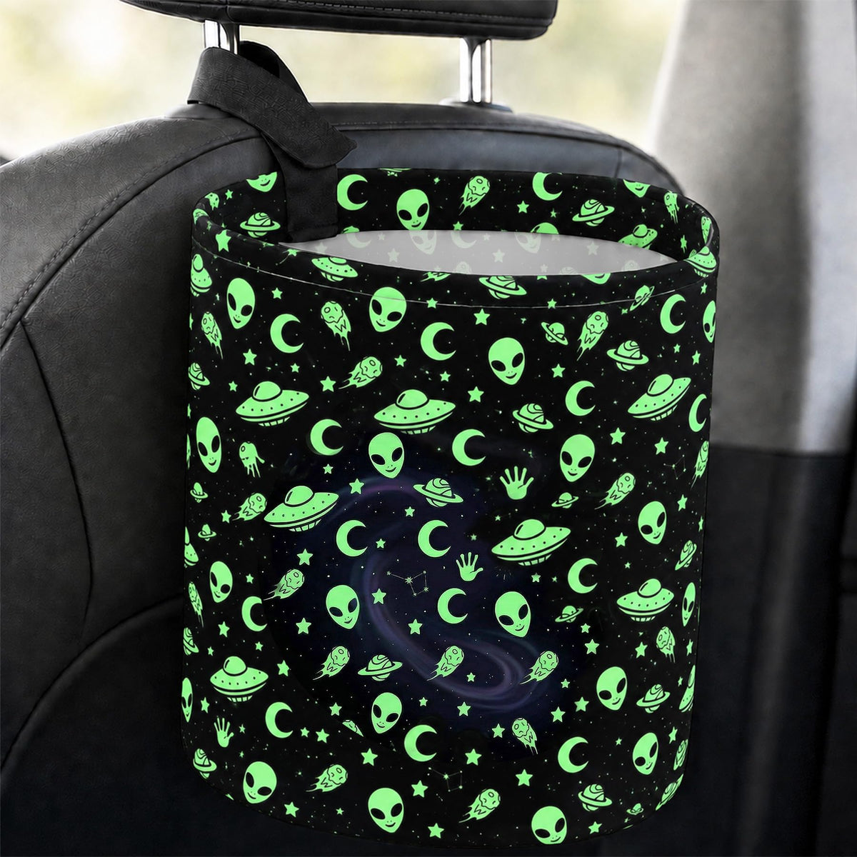 Butterfly Car Trash Can Waterproof Auto Garbage Bag Hanging for Back Seat