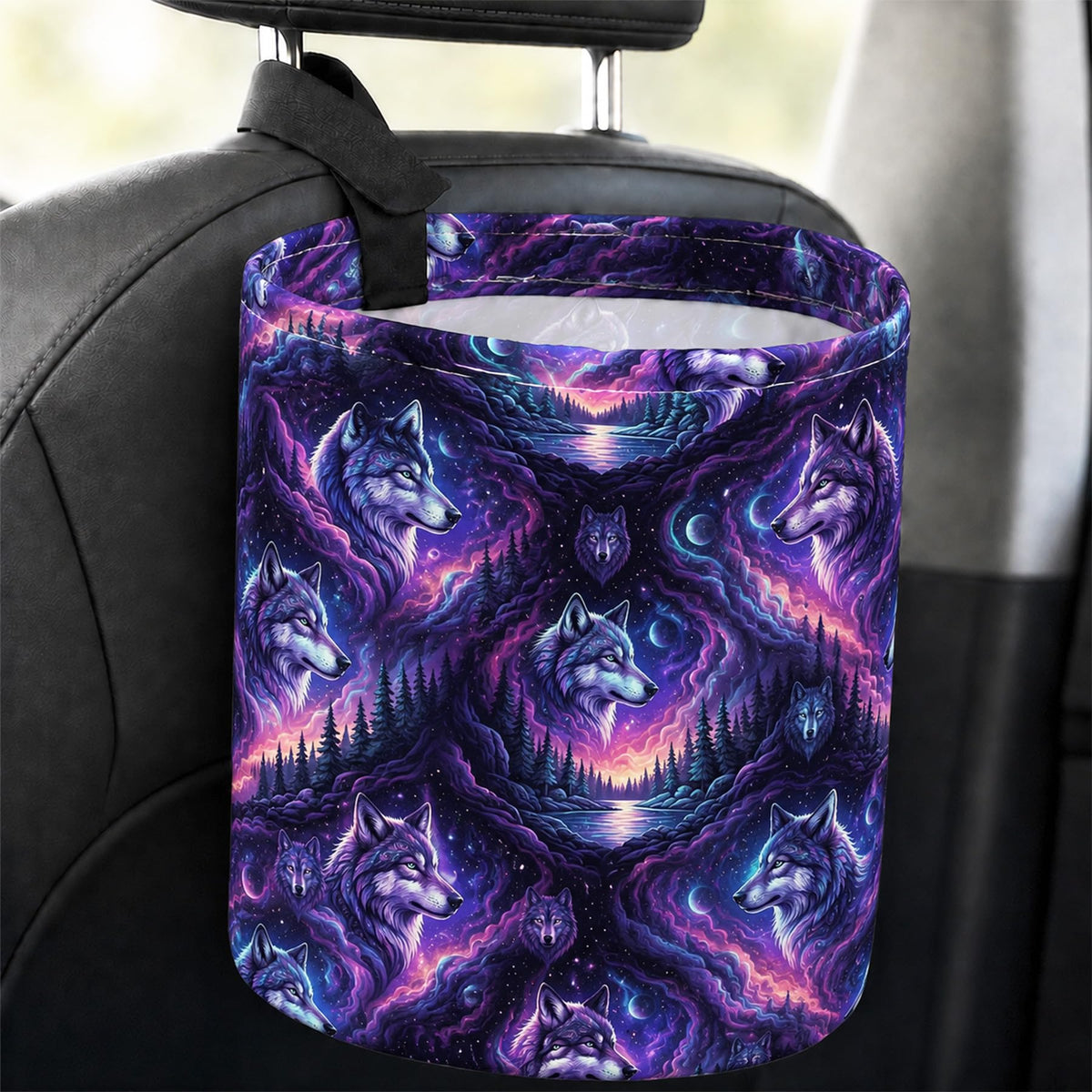 Butterfly Car Trash Can Waterproof Auto Garbage Bag Hanging for Back Seat