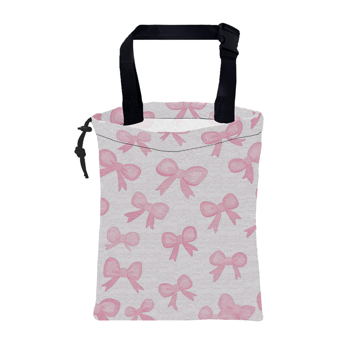 Car Garbage Bag Watercolor Floral and Leaves Drawstring Car Trash Bag Hanging for Back Seat with Adjustable Buckle Canvas Vehicle Trash Can Easy-to-Install