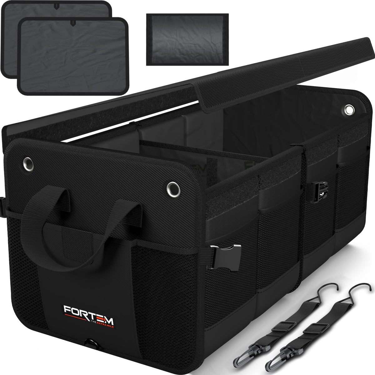 FORTEM Trunk Organizer - Collapsible Car Organizer & Storage Bag for SUVs