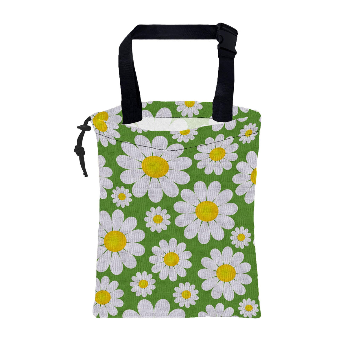 Car Garbage Bag Purple Lavender Flowers Drawstring Car Trash Bag Hanging for Back Seat with Adjustable Buckle Canvas Vehicle Trash Can Easy-to-Install