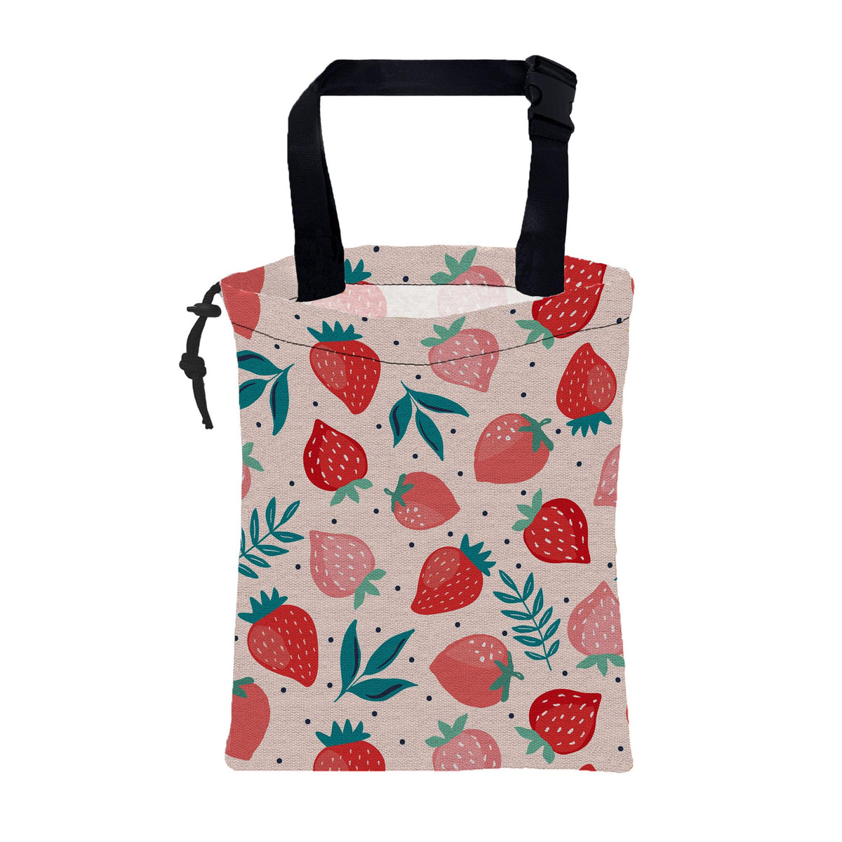 Car Garbage Bag Vintage Groovy 70s Floral Drawstring Car Trash Bag Hanging for Back Seat with Adjustable Buckle Canvas Vehicle Trash Can Easy-to-Install