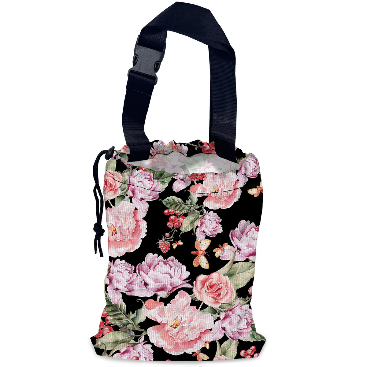 Car Trash Bag Waterproof Hanging Car Garbage Bag Black Cats Floral