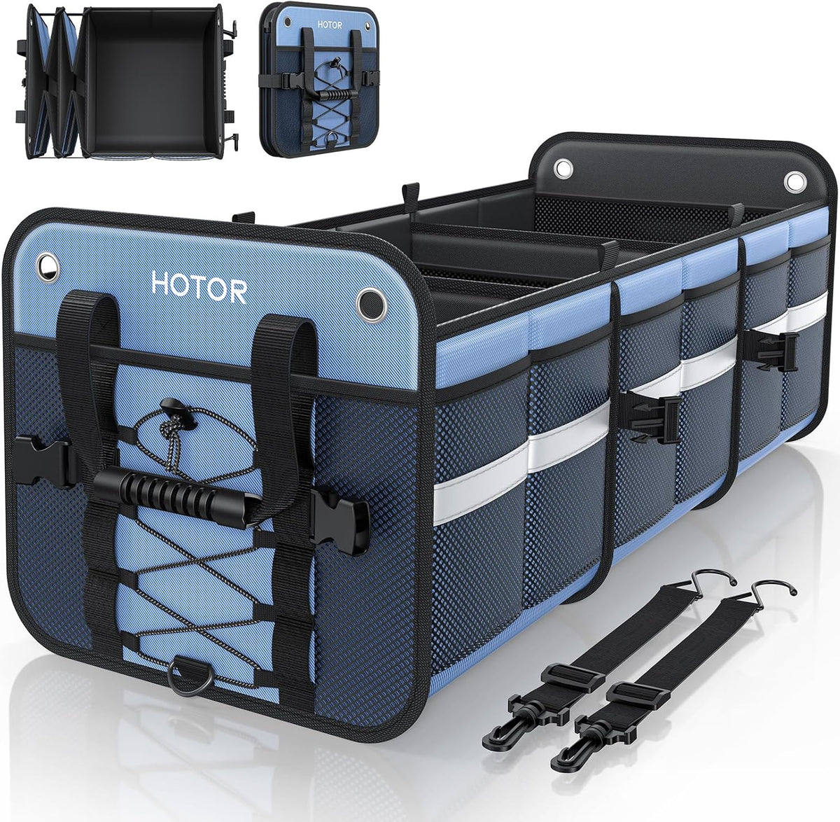 HOTOR Trunk Organizer for SUV – Car Storage Box Collapsible Car Organizer