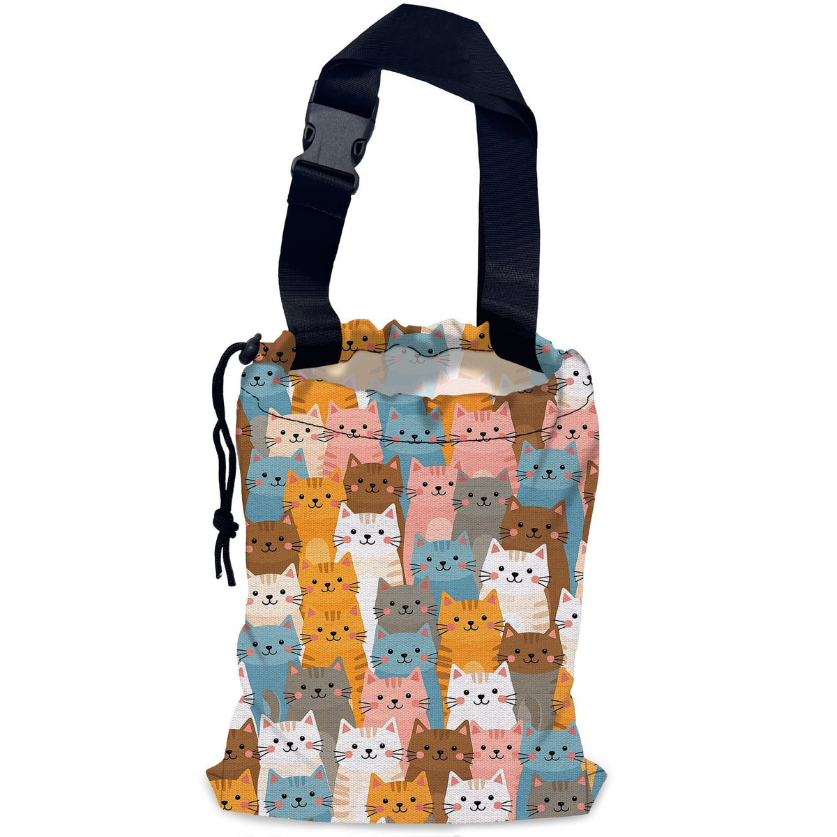 Car Trash Bag Waterproof Hanging Car Garbage Bag Colorful Cute Cats